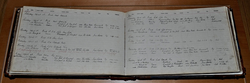 Pilots Log for Titanic Call to Cork Harbour